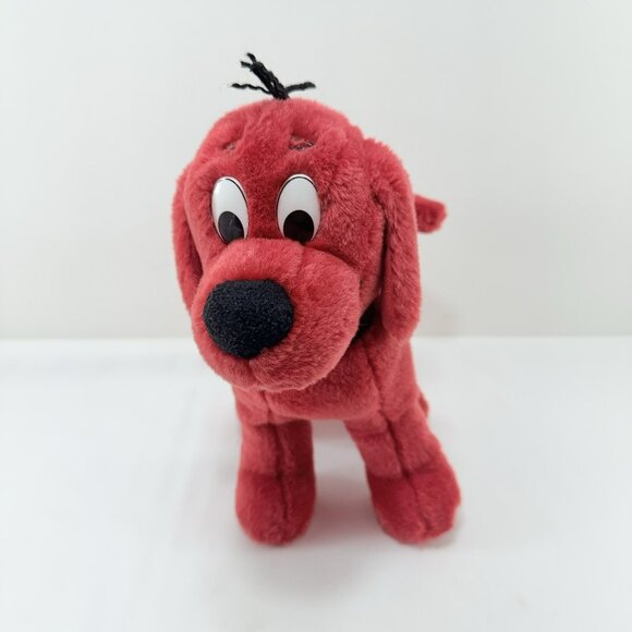 Douglas Scholastic Clifford Big Red Dog Plush Toy Book Stand Cuddle Collar Name - Picture 1 of 12